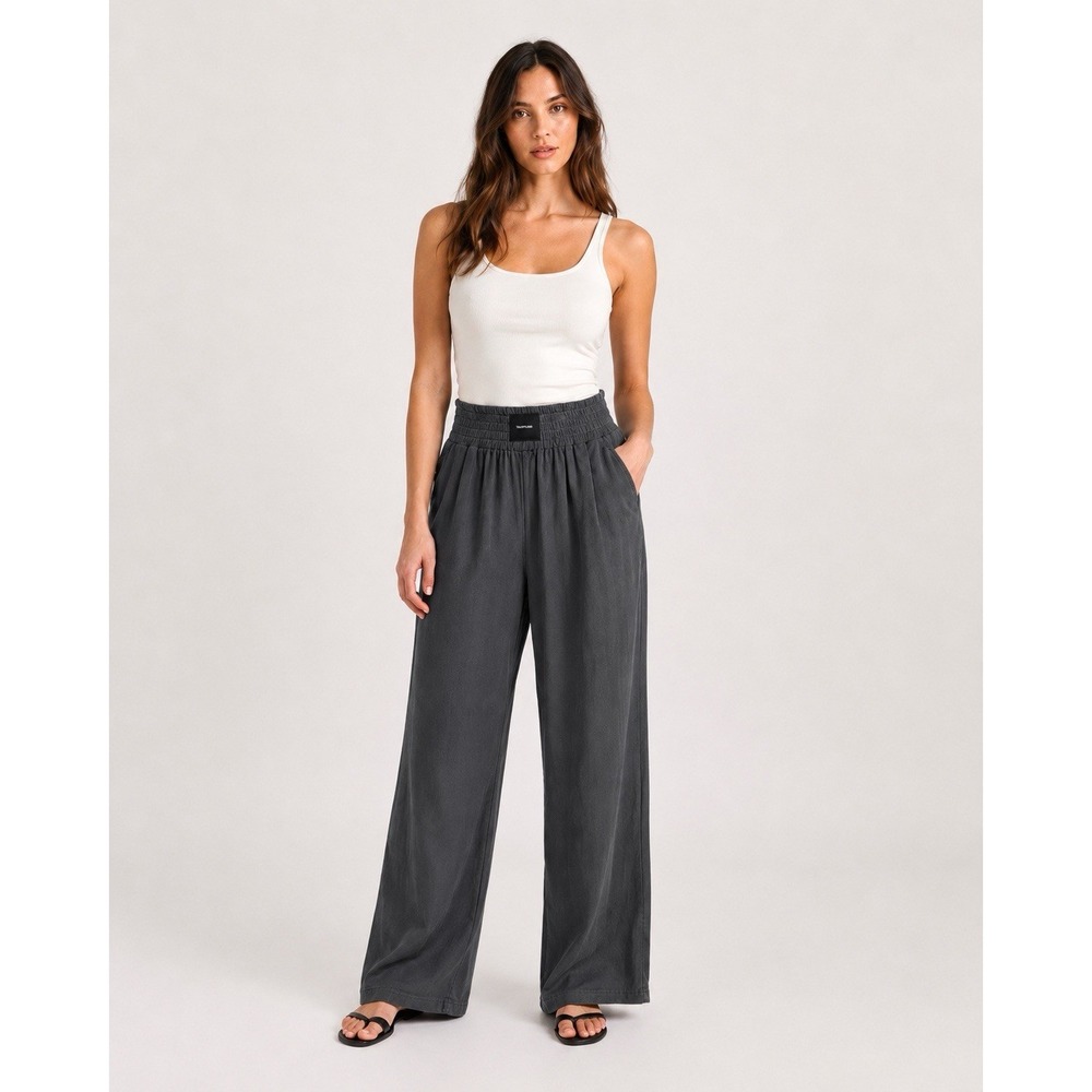 Talentless Gray Wide Leg Sweatpants M Lounge Streetwear Casual